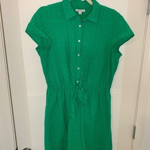 LAST CHANCE J. Crew factory eyelet tie waist dress